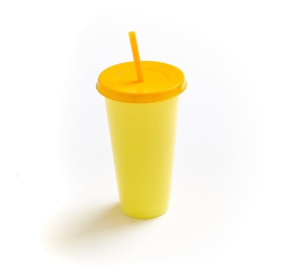Vaso Farma Hogar Con Sorbito Amarillo