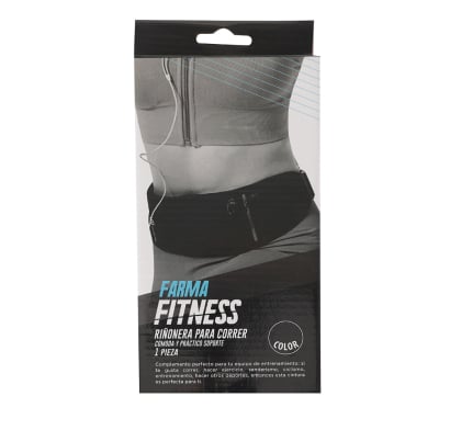 Riñonera Farma Fitness Para Correr Negra