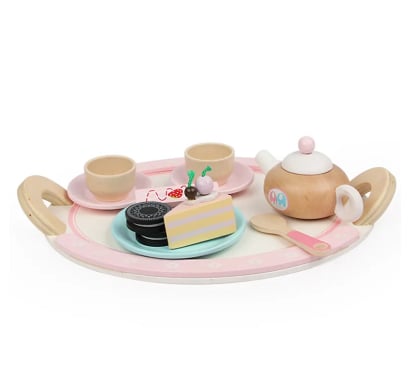 Juego De Té Akas En Madera Con Accesorios