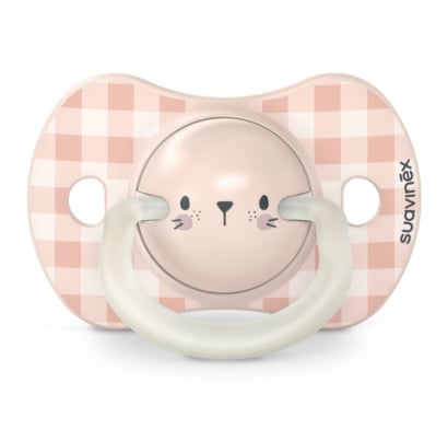 Chupete Fisiológico Suavinex Sx Pro Silicona Nocturno 6  A 18 Meses Rosa 2 Unidades
