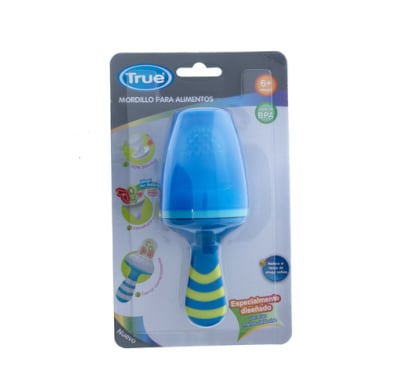 Mordillo True Para Alimento Con Tapa Celeste +6 Meses
