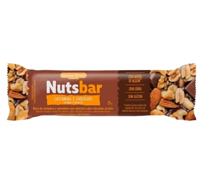 Barra Nutsbar Castañas Y Chocolate 25 G