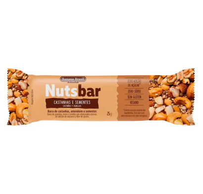 Barra Nuts Castañas Y Semillas 25 G