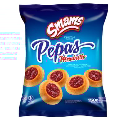 Galletas Smam Pepas Membrillo 150 G