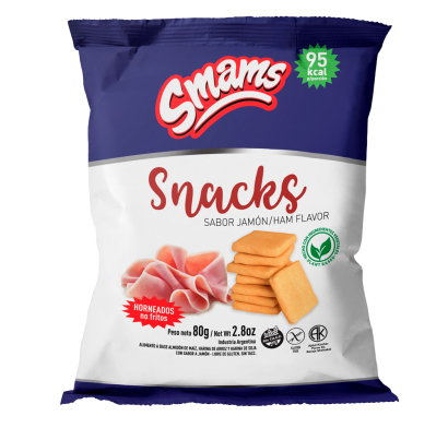 Snack Smams Sabor Jamón 80 G