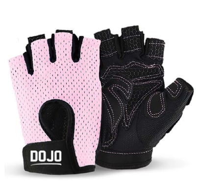 Guantes De Musculación Dojo Rosado Talle S