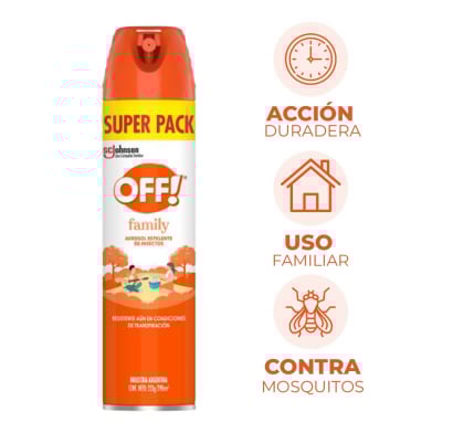 Repelente en Aerosol OFF! Family 290 ml
