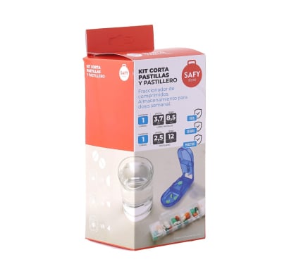 Kit Safy Corta Pastillas Y Pastillero