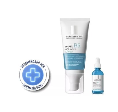 Cofre La Roche Posay Aqua Gel Hyalu B5 50 Ml + Sérum Hyalu B5 15 Ml
