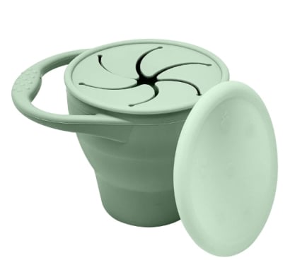 Porta Snack Storki De Silicona Verde