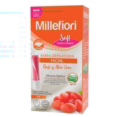 Barra Depilatoria Millefiori Facial Soft 43 G