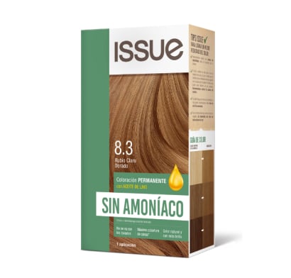 Kit Tinta Issue Sin Amoníaco N°8.3 Rubio Claro Dorado