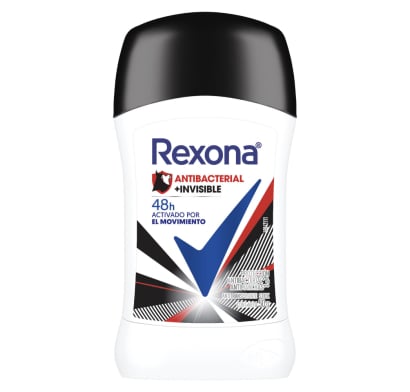 Desodorante En Barra Rexona Women Antibacterial Invisible 50 G