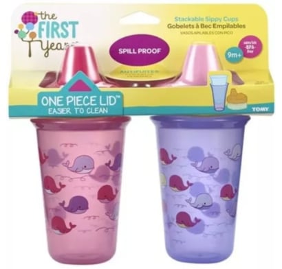 Set Vaso The First Years Animales +9 Meses Niña 2 Unidades