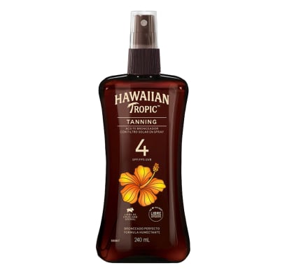 Aceite Hawaiian Tropic Bronceador Fps4 240 Ml