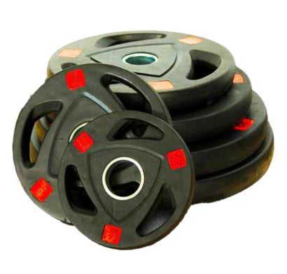 Disco Olímpico Recubiertos De Goma 5 Kg