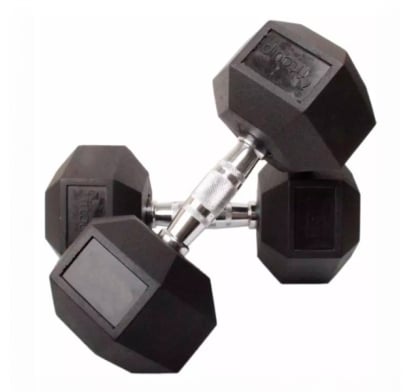 Mancuerna Hexagonal Engomada 12.5 Kg
