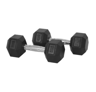 Mancuerna Hexagonal Engomada 8 kg