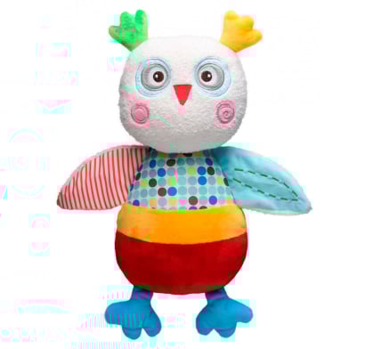 Peluche Con Sonajero Storki Búho