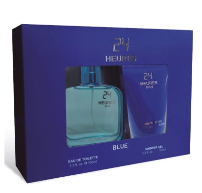 SET PERFUME CASAPUEBLO 24HRS BLUE EDT+GEL DUCHA