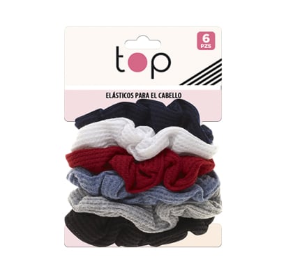 Gomitas Scrunchies Para El Pelo Top 6 Unidades Colores Surtidos