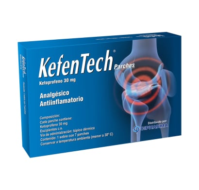 Parches Kefentech 30 Mg 7 Unidades