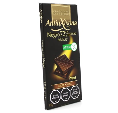 ANTIUXIXONA CHOCOLATE NEGRO 72% CACAO