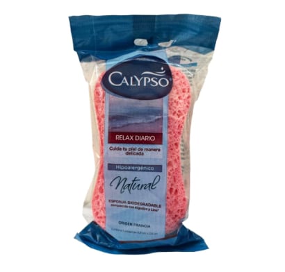 Esponja De Baño Calypso Relax Diario Rosada 1 Unidad