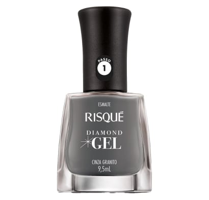 Esmalte Risqué Efecto Gel Cinza Granito 9.5 Ml