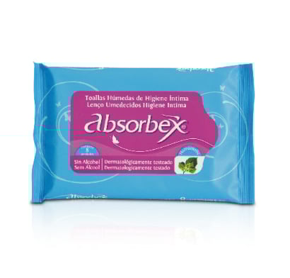 TOALLAS HUMEDAS ABSORBEX HIGIENE INTIMA X8 UNIDADES