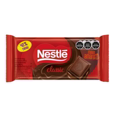 Tableta De Chocolate Nestlé Semi Amargo 80 G