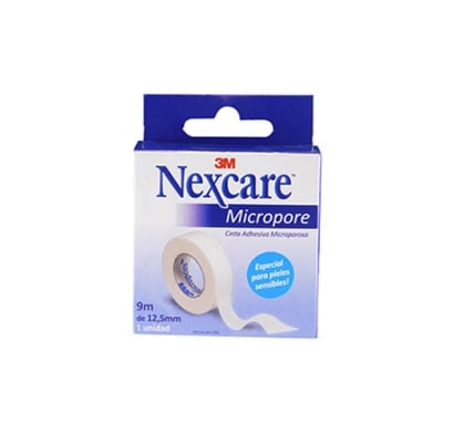 Cinta Leuco Micropore Nexcare 1,25 Cm X 9 M
