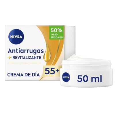 Crema Nivea Face Antiarrugas + Revitalizante +55 Años 50 Ml