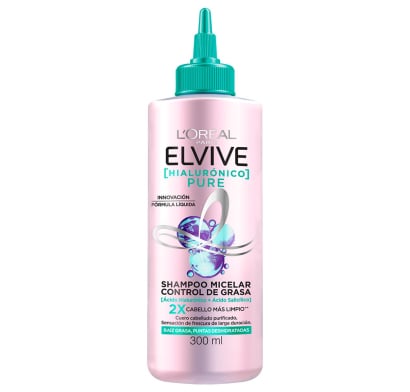 Shampoo Elvive Micelar Hialurónico Pure 300 Ml