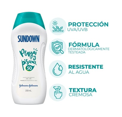 Protector Solar Sundown Loción FPS50 200 ml
