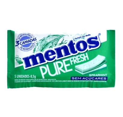 Chicles Mentos Gum 3d Spearmint