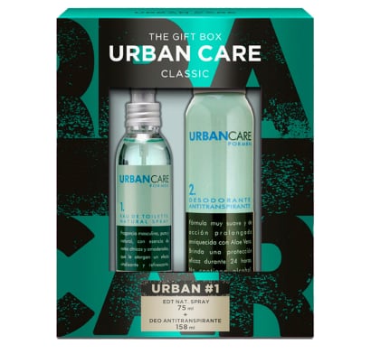 COLONIA URBAN CARE PACK CLASICO EDT 75ML + DESODORANTE 158ML