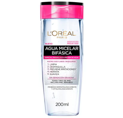 Agua Micelar L'oréal Paris Dermo Expertise Bifásica 200 Ml