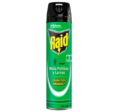 Insecticida En Aerosol Raid Antipolillas 360 Cc