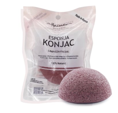 ESPONJA HORTENSIA KONJAC ROJA