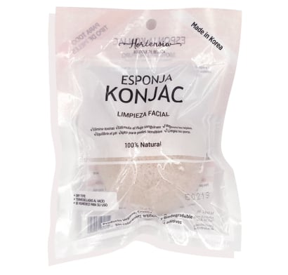 Esponja Hortensia Konjac Blanca