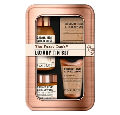 Set Baylis & Harding The Fuzzy Duck Bergamot Hemp & Sandalwood Men's 4 Unidades