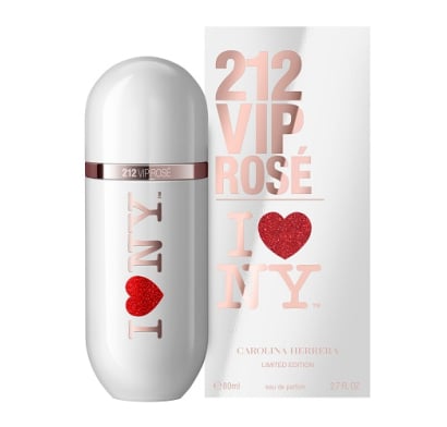 Perfume Carolina Herrera 212 Vip Rosé I Love Nyc 80 Ml