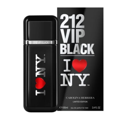 Perfume Carolina Herrera 212 Vip Black I Love Nyc 100 Ml