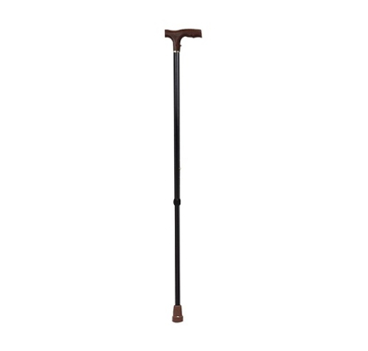 BASTON RECTO ALUMINIO REGULABLE NEGRO