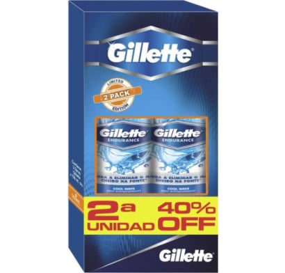 Pack Desodorante En Aerosol Gillette Cool Wave 150 Ml 2 Unidades