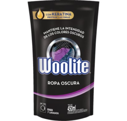 Jabón Líquido Para Ropa Oscura Woolite Doypack 450 Ml