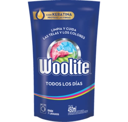 Jabón Líquido Para Ropa Woolite Doypack 450 Ml