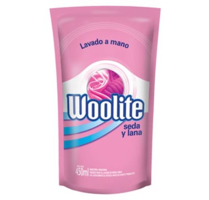 Jabón Líquido Para Ropa Woolite Seda Y Lana Doypack 450 Ml