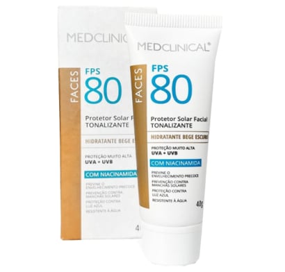 Protector Solar Facial Medclinical Beige Medio Fps80 40 G